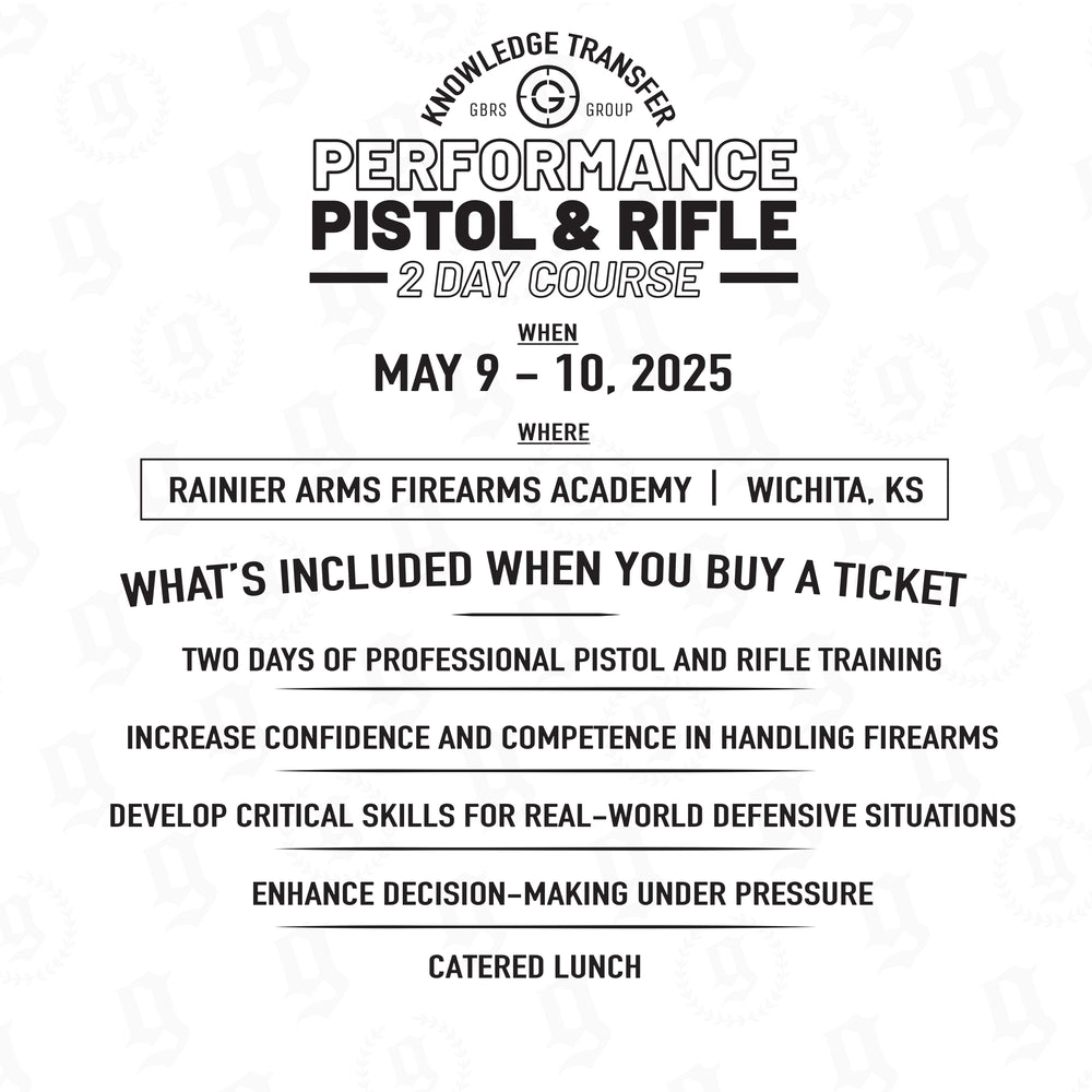 Knowledge Transfer 2503 | 2-Day Performance Pistol & Rifle Course