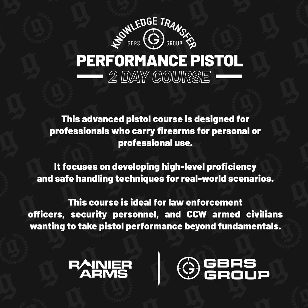 Knowledge Transfer | 2-Day Performance Pistol Course