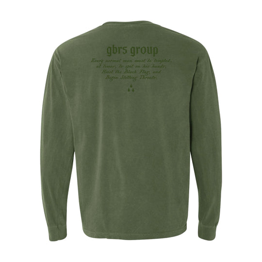 GBRS Group Tempted At Times Long Sleeve Shirt - Back of shirt on white background
