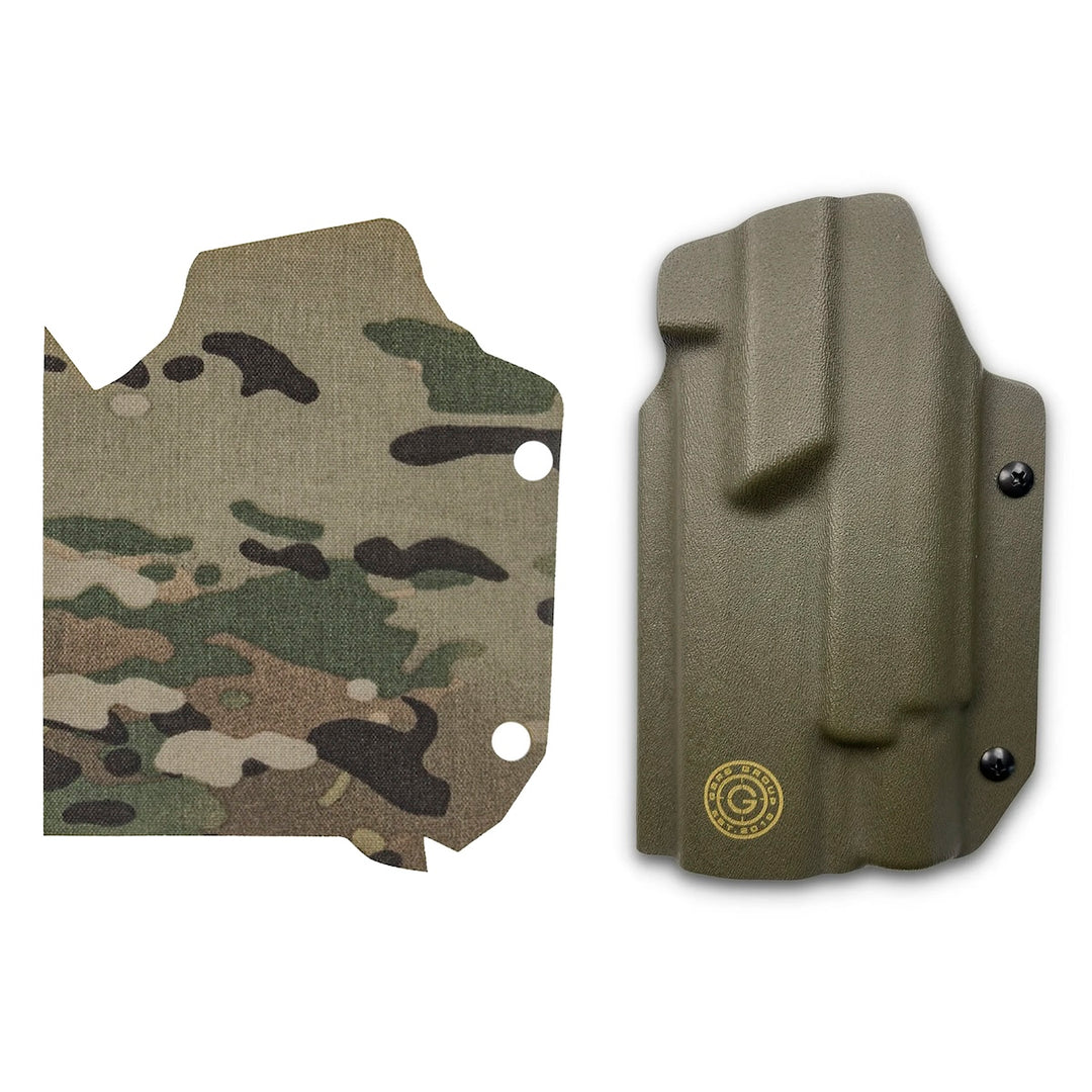 GBRS Group x Priority 1 OWB Holster (Left Handed) and Cordura Multicam Holster Wrap