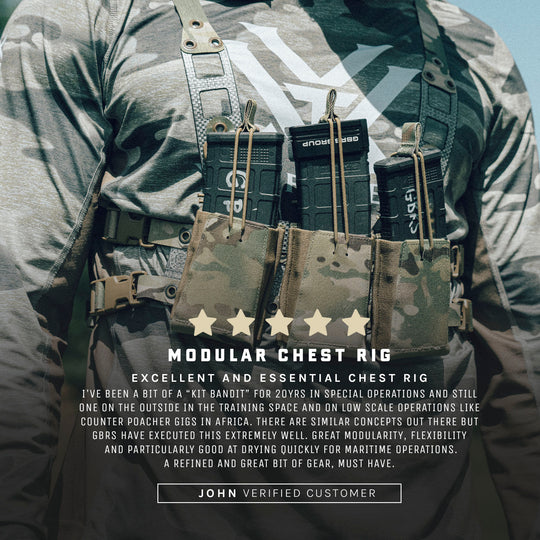 GBRS Group Modular Chest Rig Kit - Excellent and essential chest rig according to a 20 year special operations customer. Flexibility and particularly good at drying quickly for maritime operations.