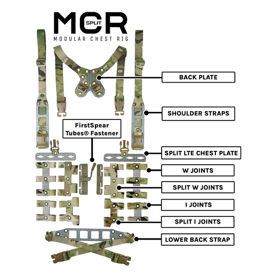 GBRS Group Modular Chest Rig Split Kit  Multicam-LTE