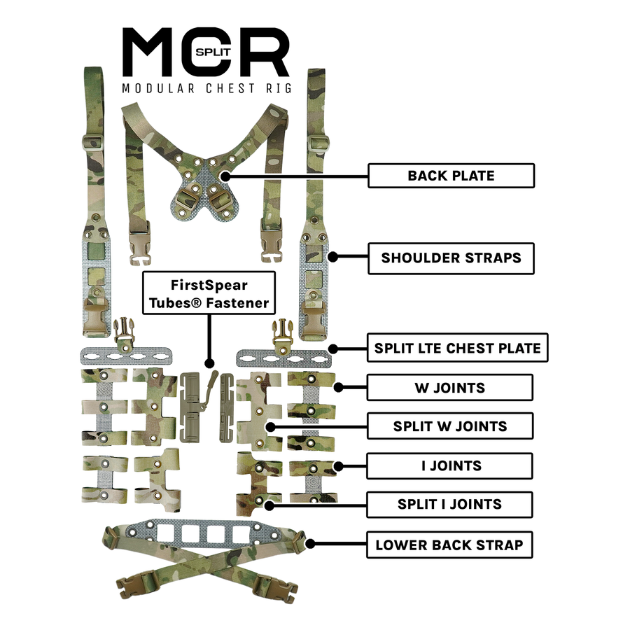 GBRS Group Modular Chest Rig Split Kit  Multicam-LTE