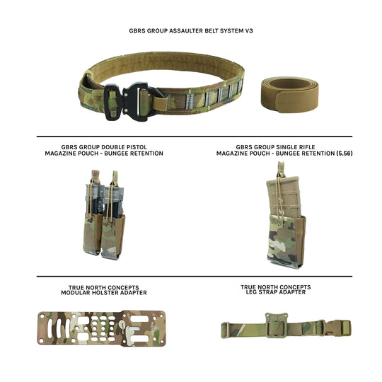 GBRS Group Assaulter Belt Bundle  XL-Multicam-Ranger-Green