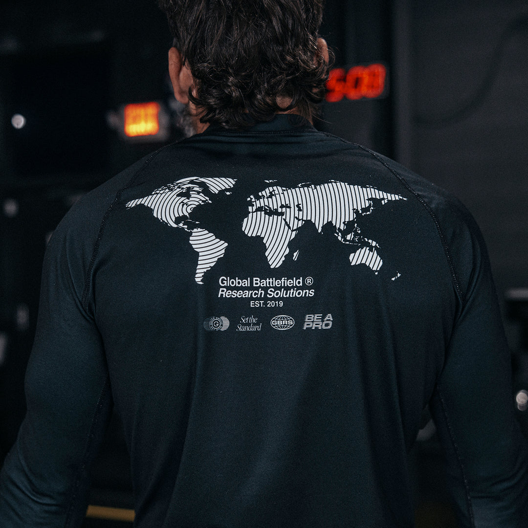 GBRS Group A-Team Long Sleeve Rash Guard - Lifestyle picturing back of shirt