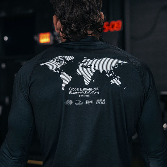GBRS Group A-Team Long Sleeve Rash Guard - Lifestyle picturing back of shirt