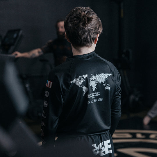 GBRS Group A-Team Long Sleeve Rash Guard - Lifestyle picturing back of shirt