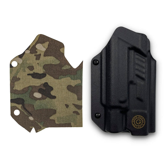 GBRS Group x Priority 1 Black Glock OWB Holster (Right Handed) and Cordura Multicam Holster Wrap