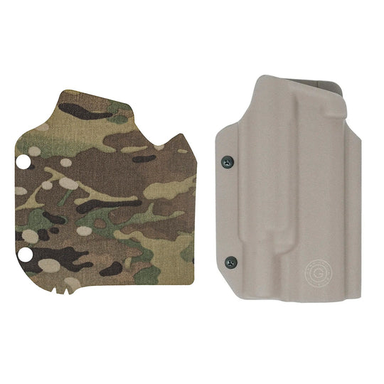 GBRS Group x Priority 1 Sig P320 OWB Holster FDE (Right Handed) and Cordura Multicam Holster Wrap