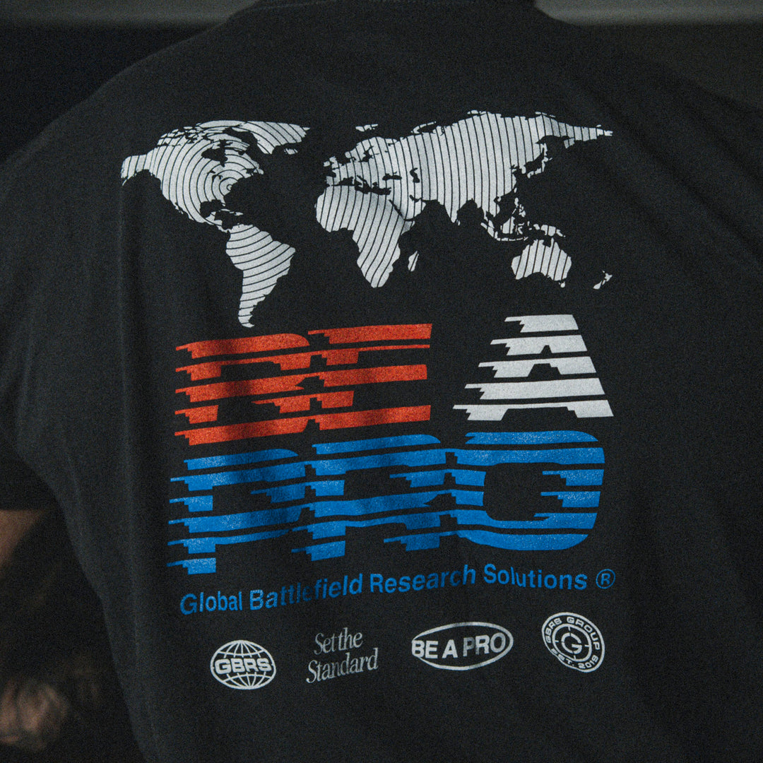 GBRS Group R.W.B. Be A Pro Short Sleeve Shirt - Lifestyle image showing back of shirt detail