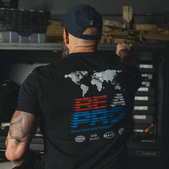 GBRS Group R.W.B. Be A Pro Short Sleeve Shirt - Lifestyle image showing back of shirt