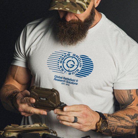 GBRS Group R.W.B. Be A Pro Short Sleeve Shirt - Lifestyle image showing front of shirt in white