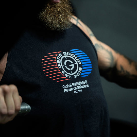 GBRS Group R.W.B. Be A Pro Tank - Lifestyle image showing front of tank detail