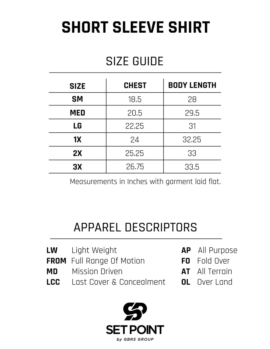 SIZE CHARTS – GBRS Group Gear