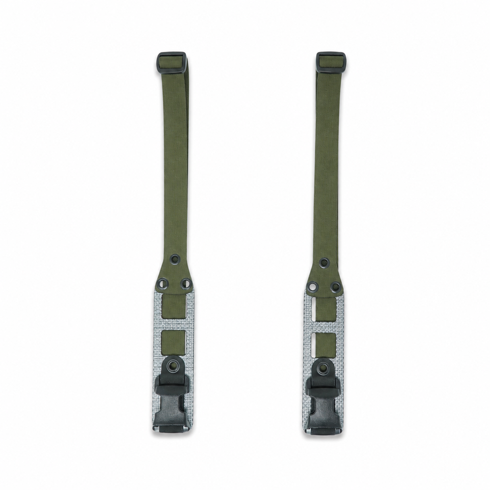 GBRS Modular Chest Rig Shoulder Straps in Ranger Green on a white background