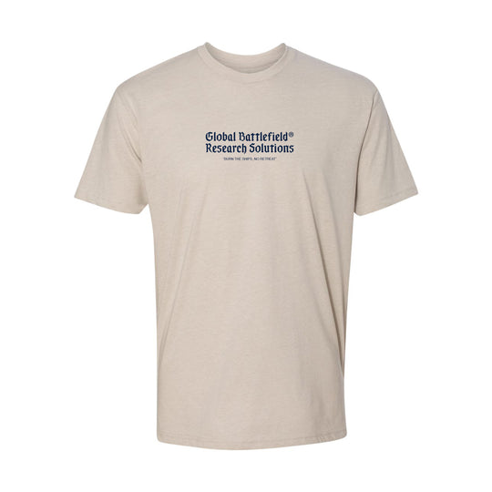 GBRS Group Kraken Short Sleeve Shirt pictured on white background showing front of Sand shirt design