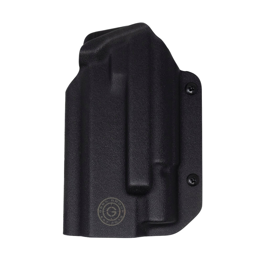 GBRS Group x Priority 1 OWB Holster (Left Handed) Staccato XC in Black color on a white background