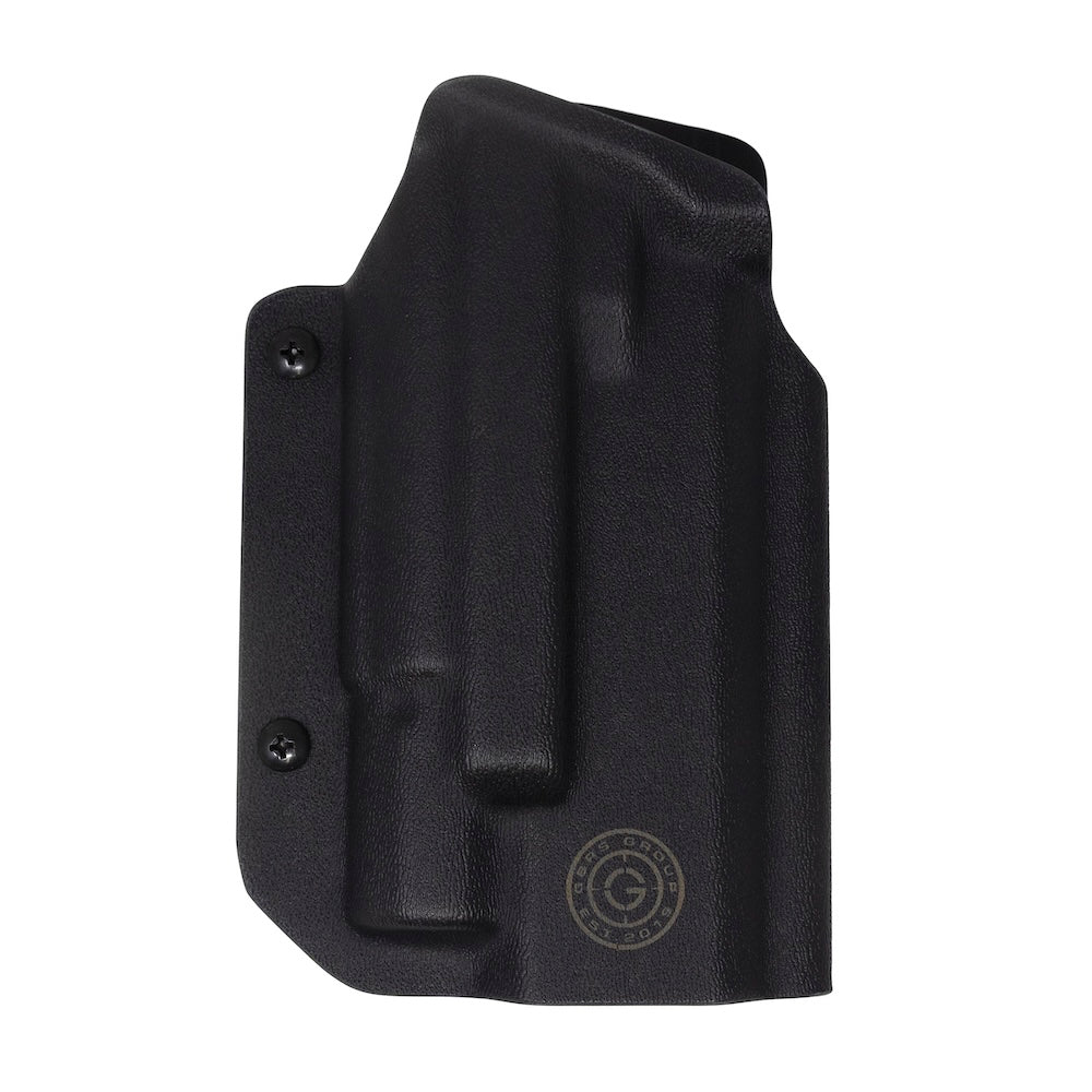 GBRS Group x Priority 1 OWB Holster (Right Handed) Staccato XC in Black color on a white background