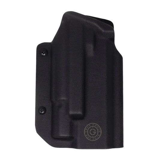 GBRS Group x Priority 1 OWB Holster (Right Handed) Staccato XC in Black color on a white background