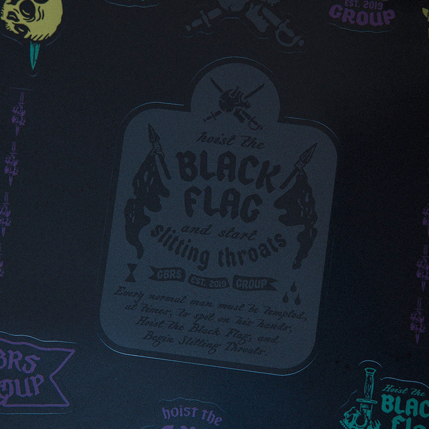 GBRS Group Black Flag Sticker Sheet – GBRS Group Gear