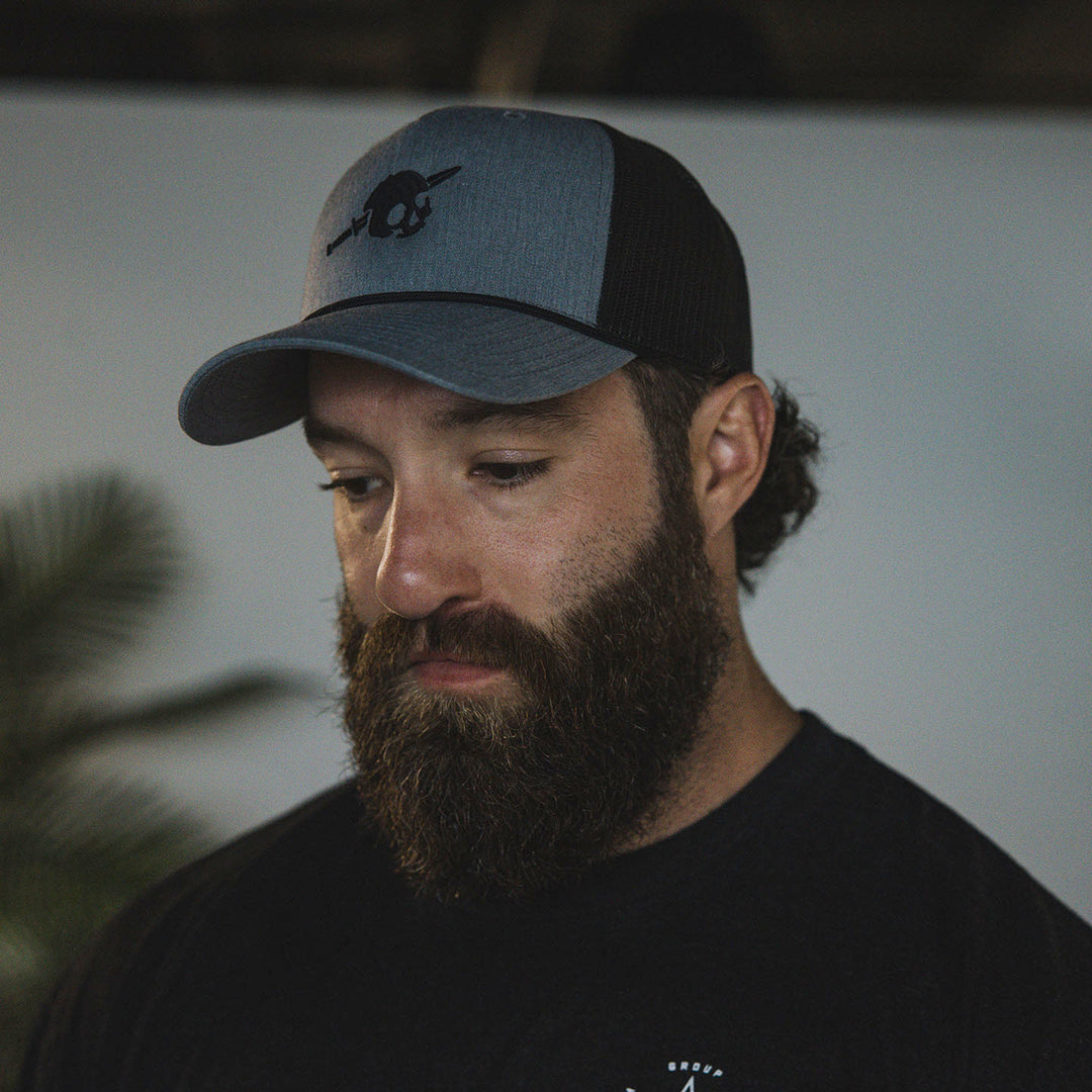 GBRS Group Skull & Dagger Trucker Hat - Lifestyle shot 