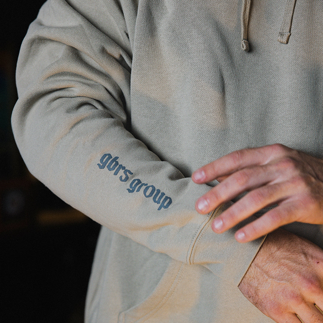 GBRS Group Tempted At Times Pullover Hoodie - lifestyle showing sleeve detail