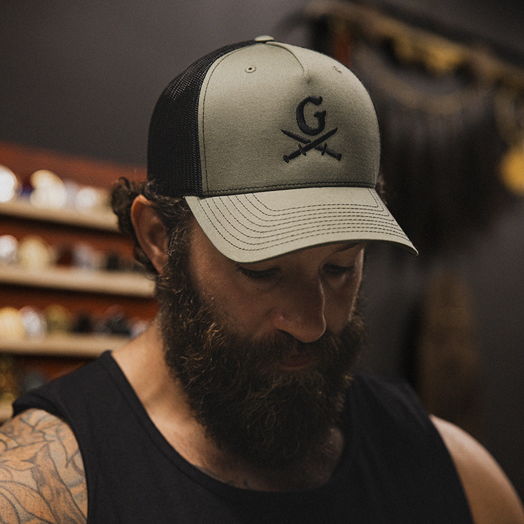 GBRS Group Tempted At Times Trucker Hat - lifestyle shot