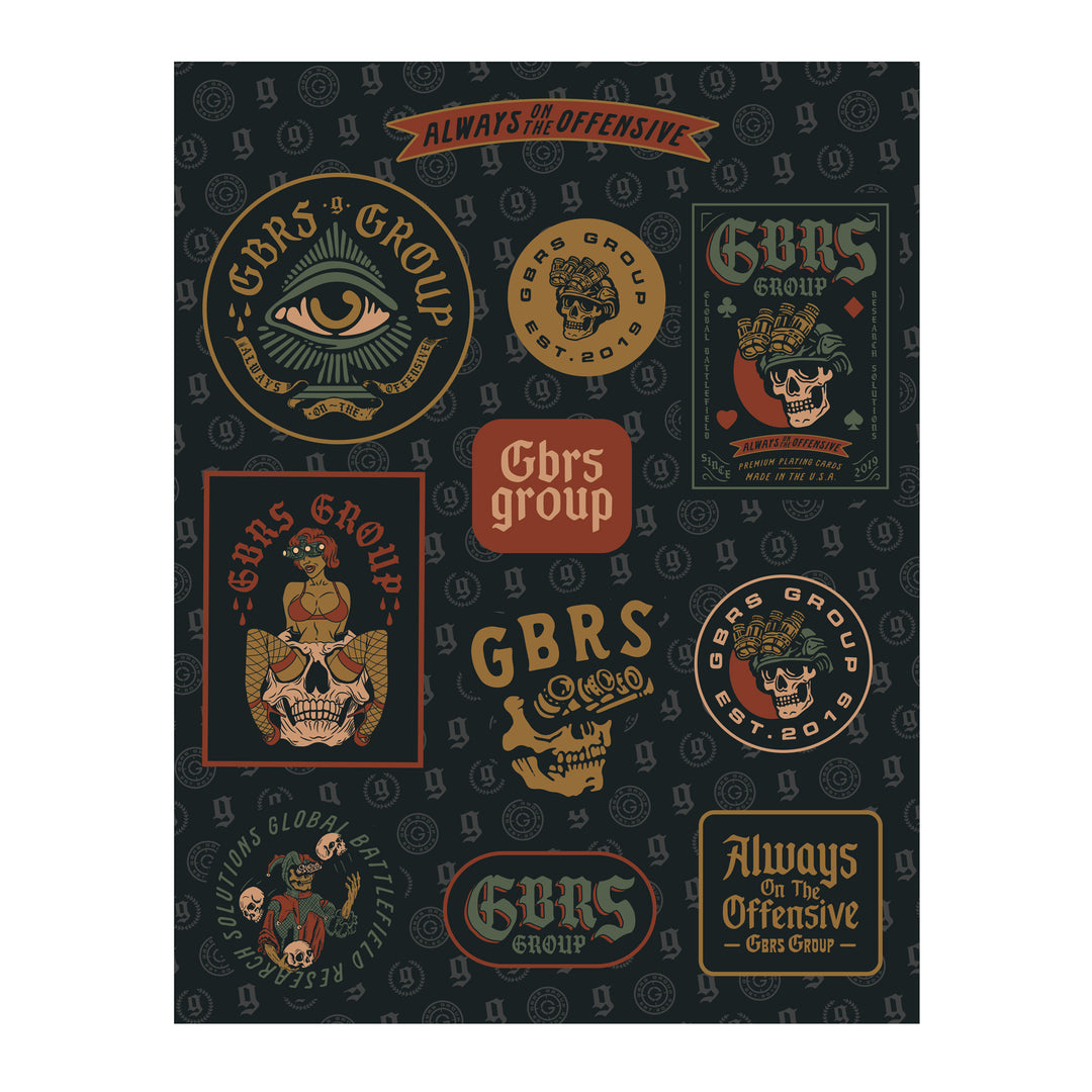 GBRS Group Always On The Offensive Sticker Sheet – GBRS Group Gear