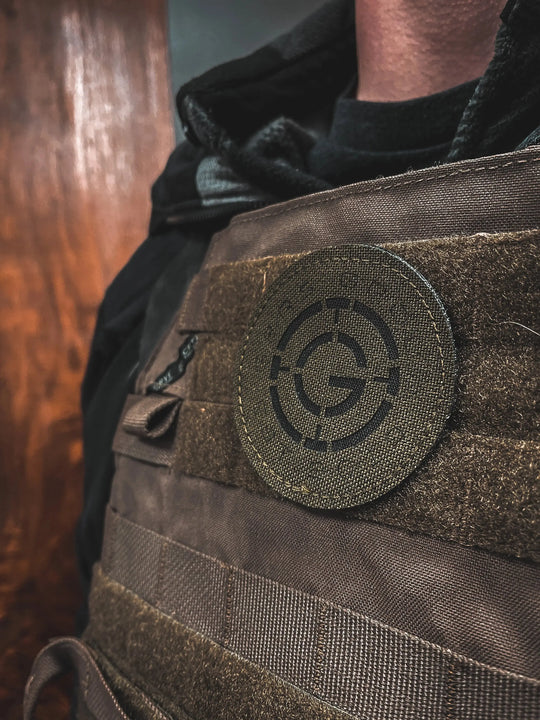 GBRS Group Subdued Circle Logo Morale Patch - Coyote Brown / Black