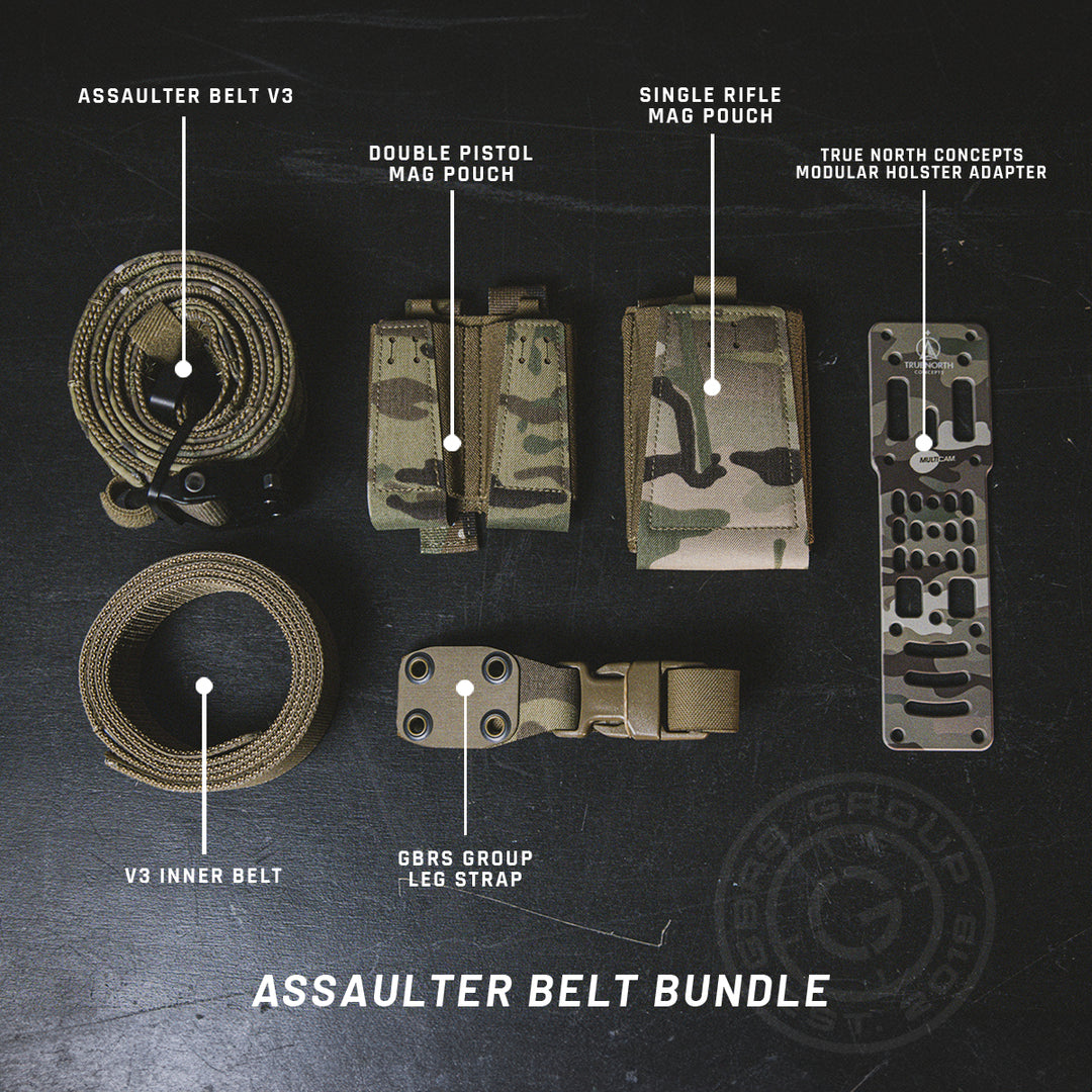 Assaulter Belt Bundle — all components labeled